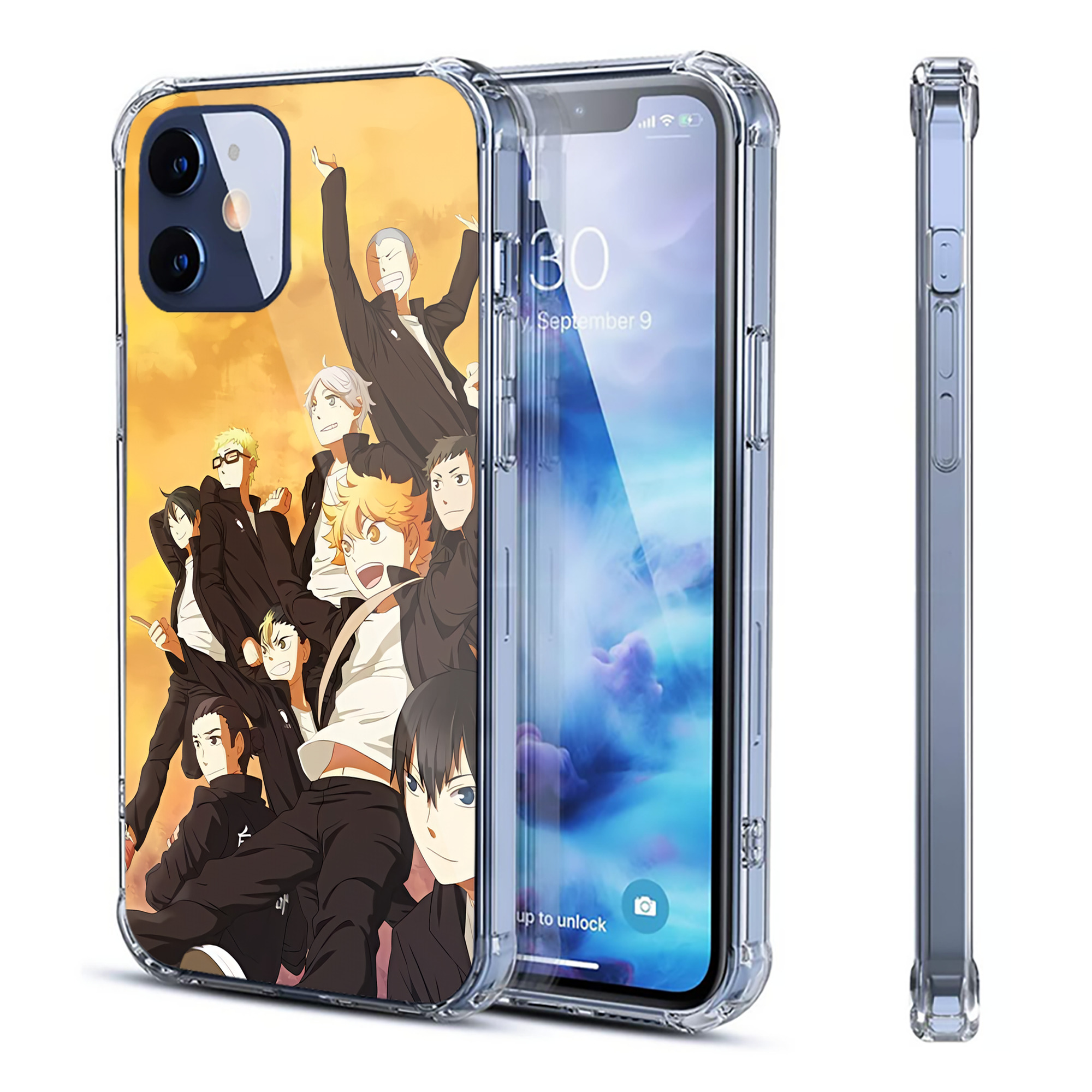 （画像用） ハイキュー!! Haikyu!! 【iPhone 12シリーズ対応】透明スマホケース（クリアソフトケース）